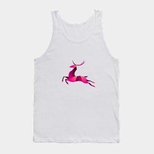 simple low poly deer design Tank Top